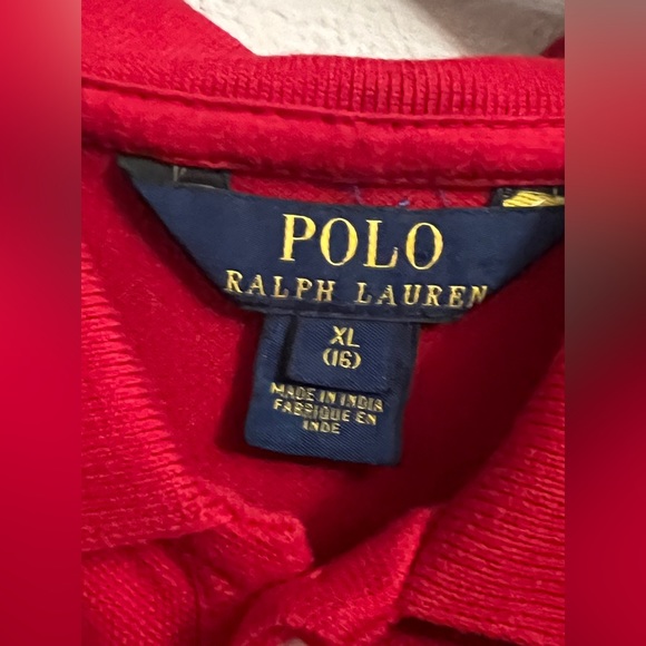 Polo by Ralph Lauren Long sleeves Polo Dress for Girls Big Kids XL (16) Red - Picture 4 of 11